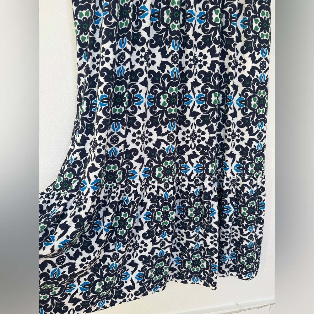Boden Tiered Hem Maxi Dress- Navy Opulent Pome- Size 8P - Picture 9 of 9